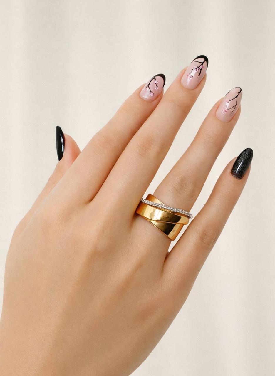 Anillo oro 18kt con circones